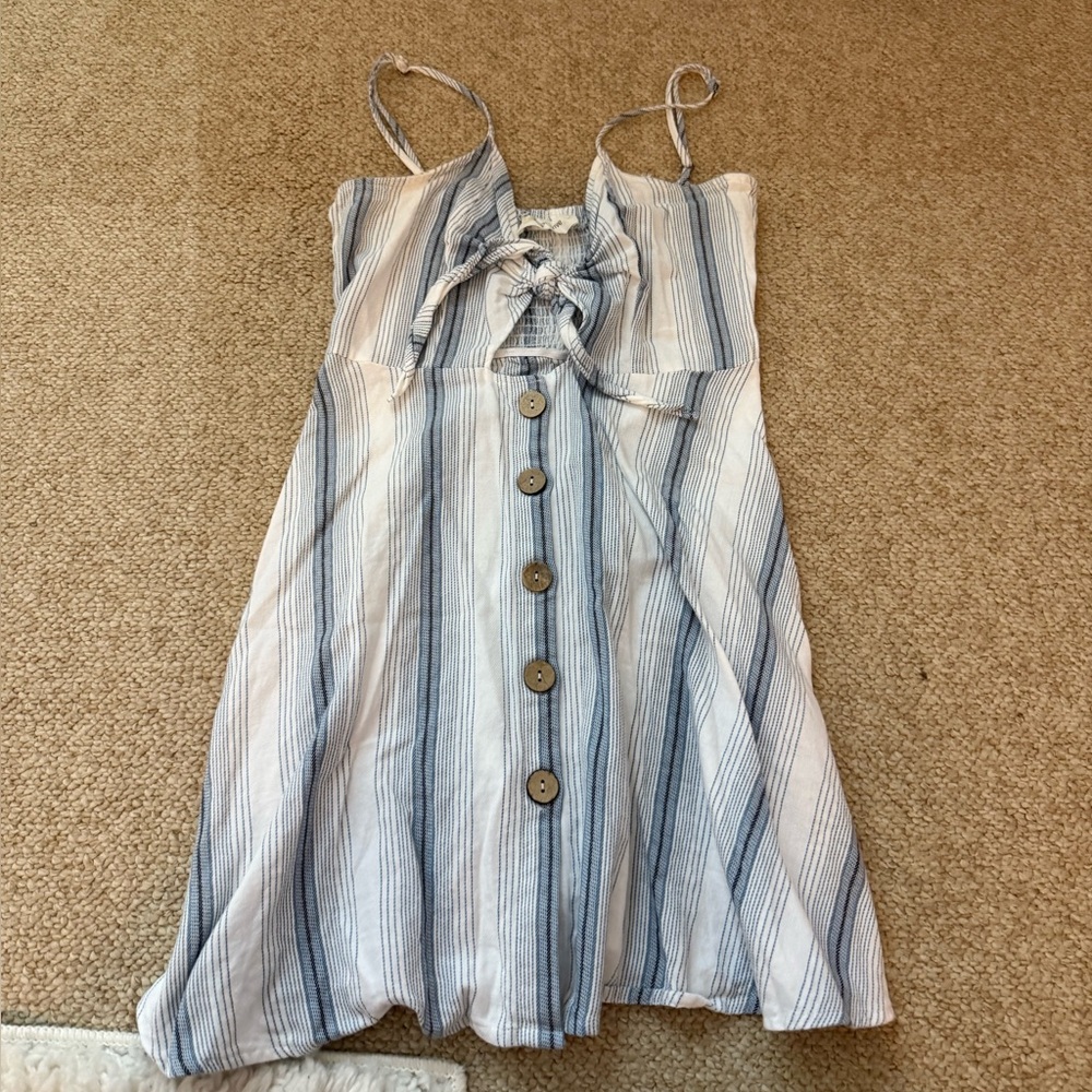 Ocean Drive Blue and White Striped Top